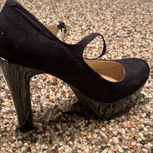 Guess Platform black heels